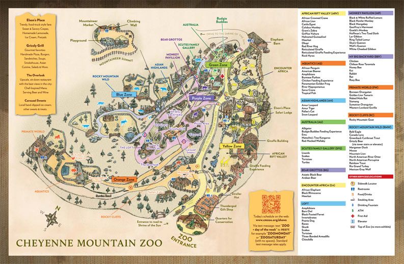 Cheyenne Mountain Zoo Map