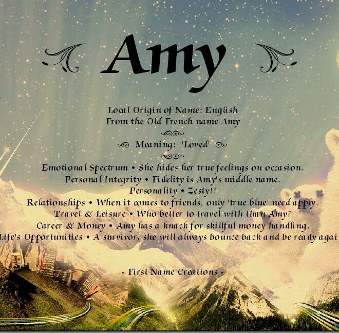 What Does The Name Amy Mean In The Bible