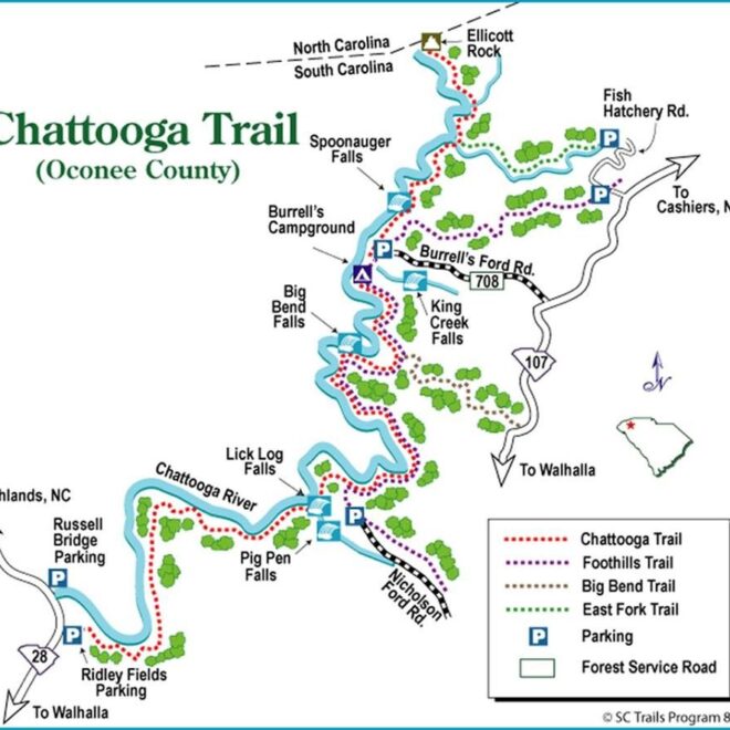 Map Of Chattooga River