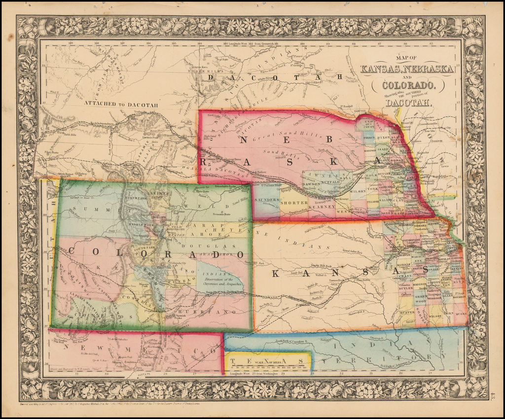 Map of Kansas and Colorado border by My Maps