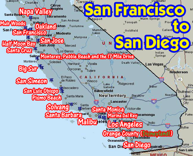 Map Of Southern California Coastal Cities