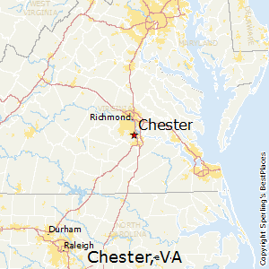Detailed Map Of Chester Virginia