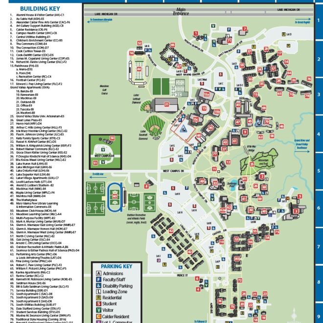 Map Of Grand Valley Campus