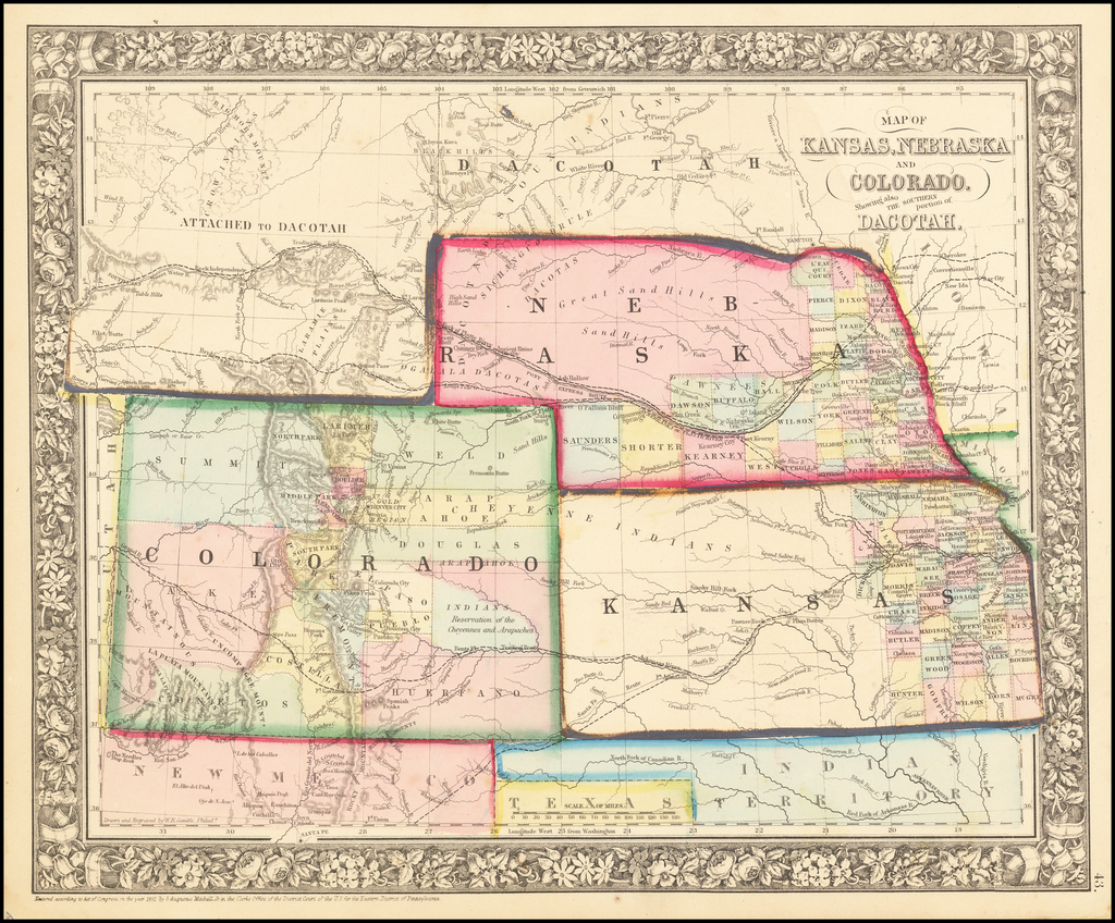 Tour Map of Kansas and Colorado