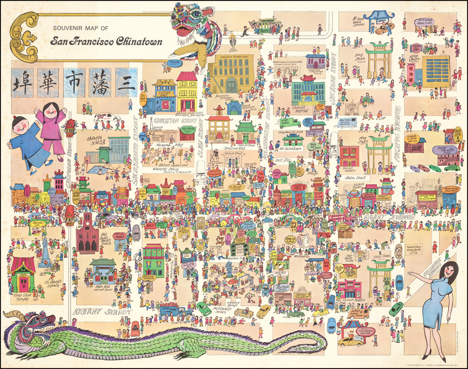 San Francisco Chinatown Map