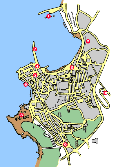 Map of Chora Mykonos from Travel to Mykonos