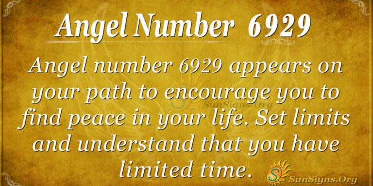 What Does 6929 Mean