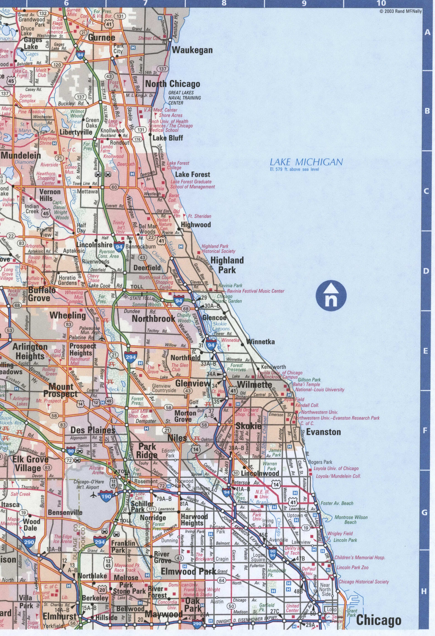 Map of Chicago Streets
