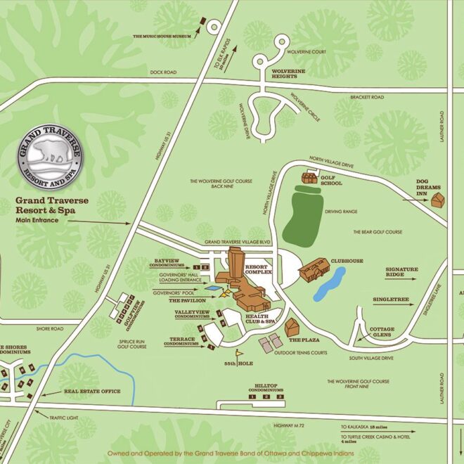 Map Of Grand Traverse Resort