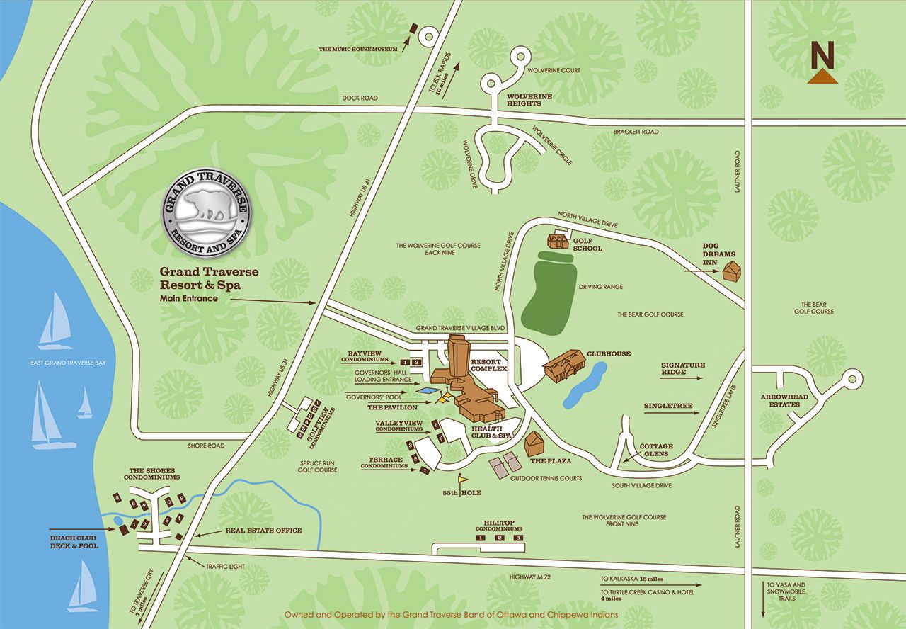 Grand Traverse Resort Map