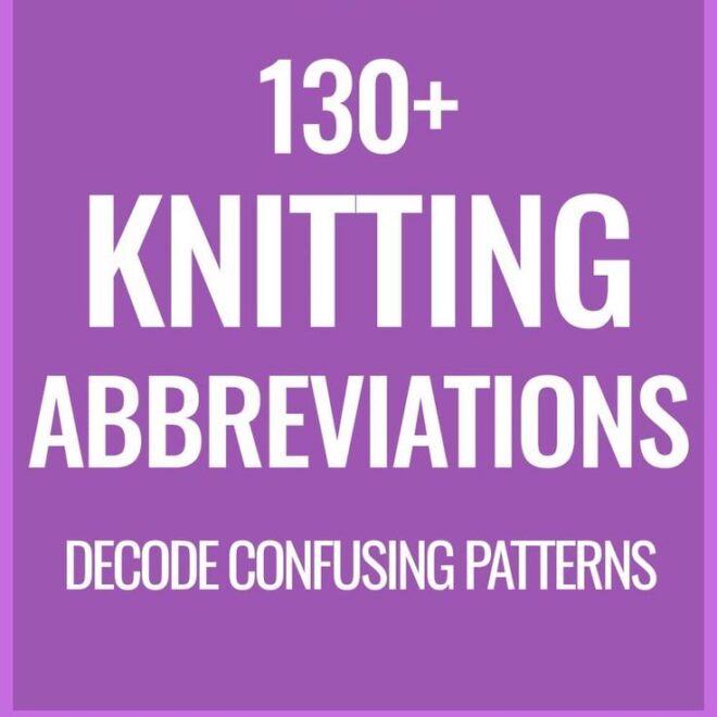 What Does Pm In Knitting Mean