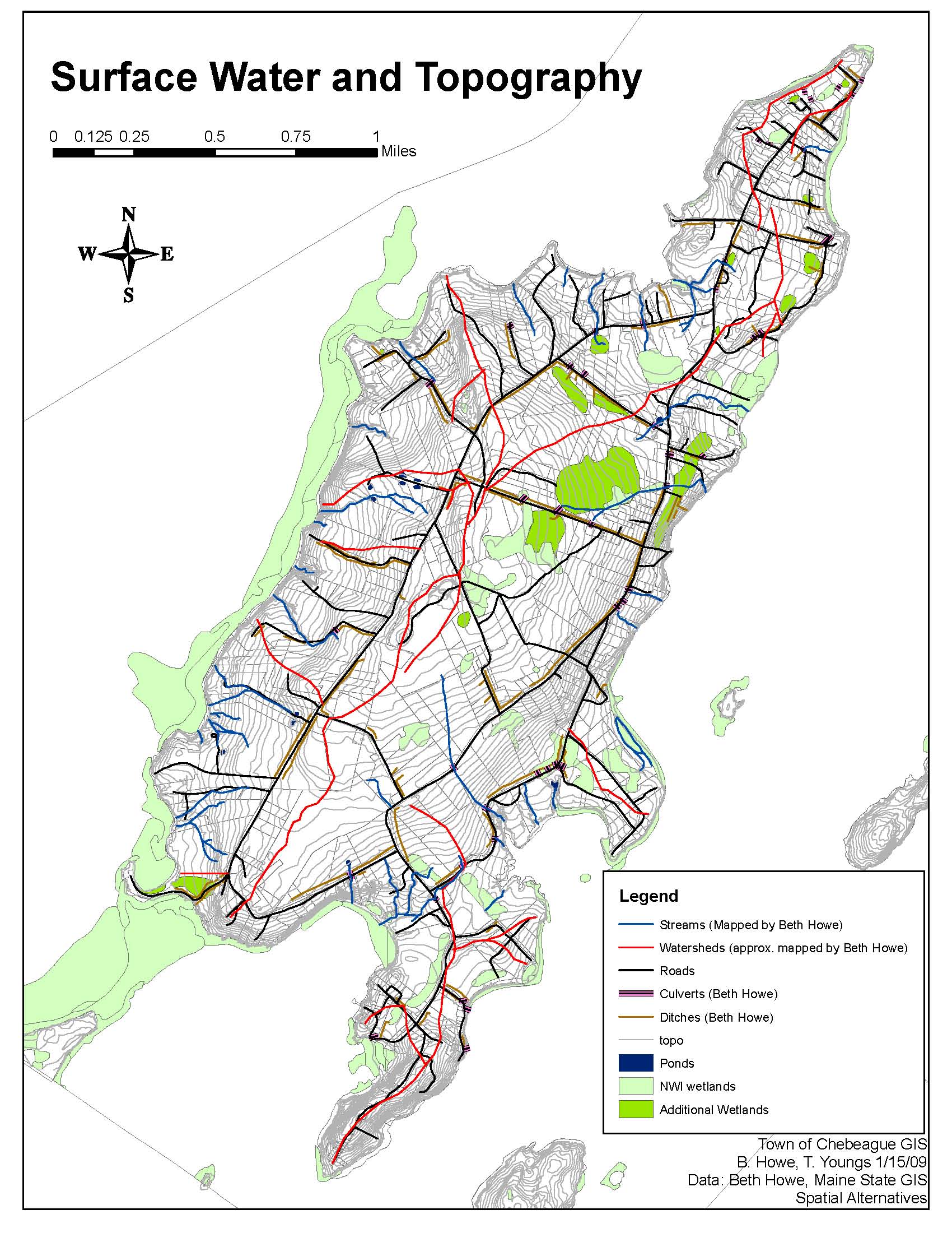 Official Town Map of Chebeague Island
