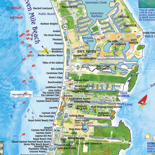 Grand Cayman Resort Map