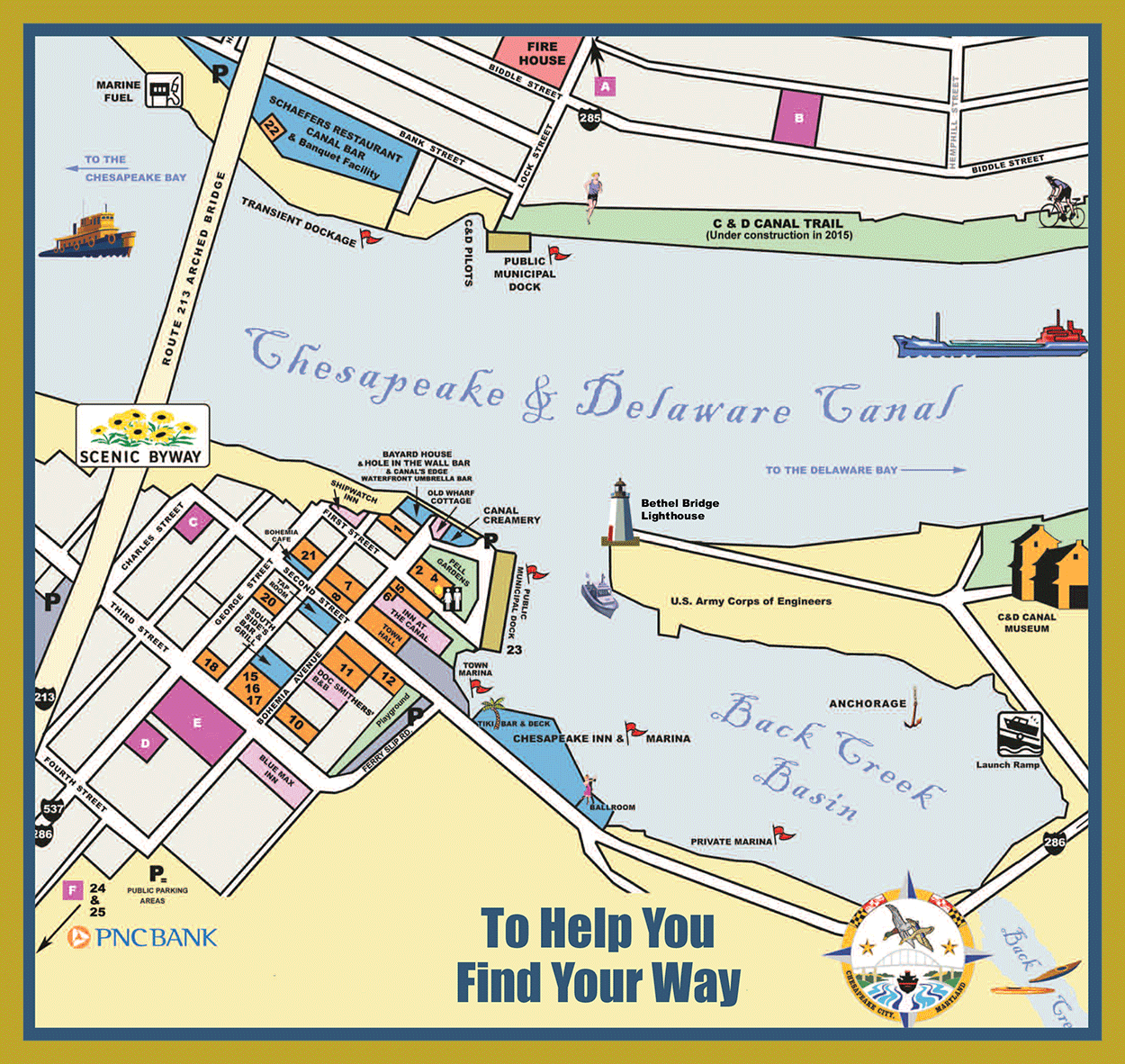 Map Of Chesapeake City Maryland