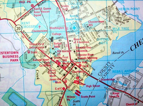1998 Map of Chestertown by ADC