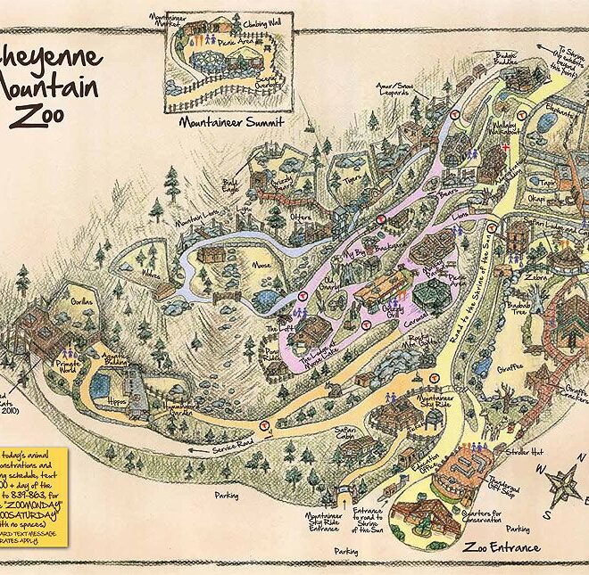 Map Of Cheyenne Mountain Zoo