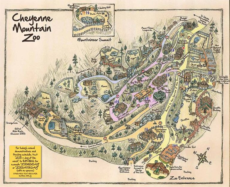 Map Of Cheyenne Mountain Zoo
