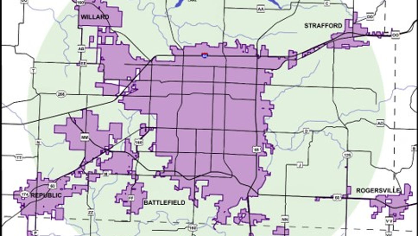 Historical city boundaries map