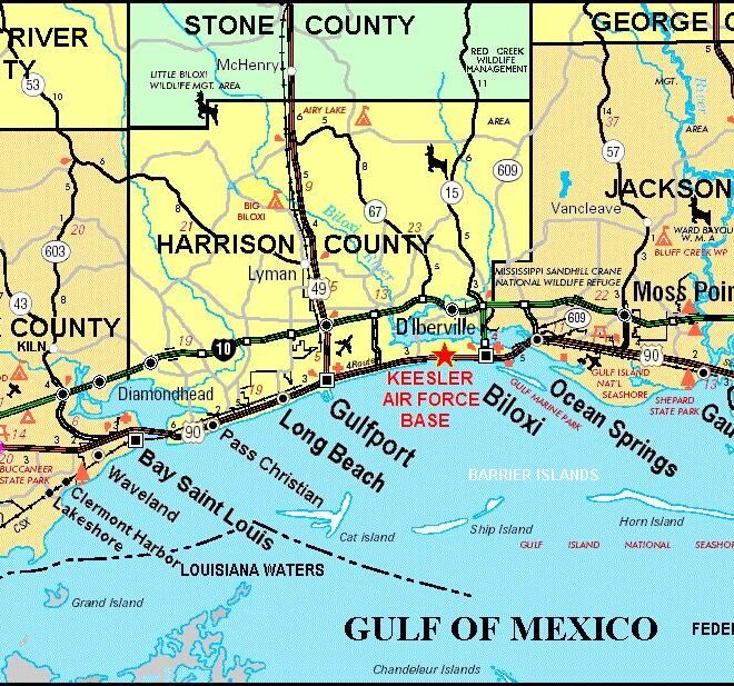 Map Of Coastal Mississippi