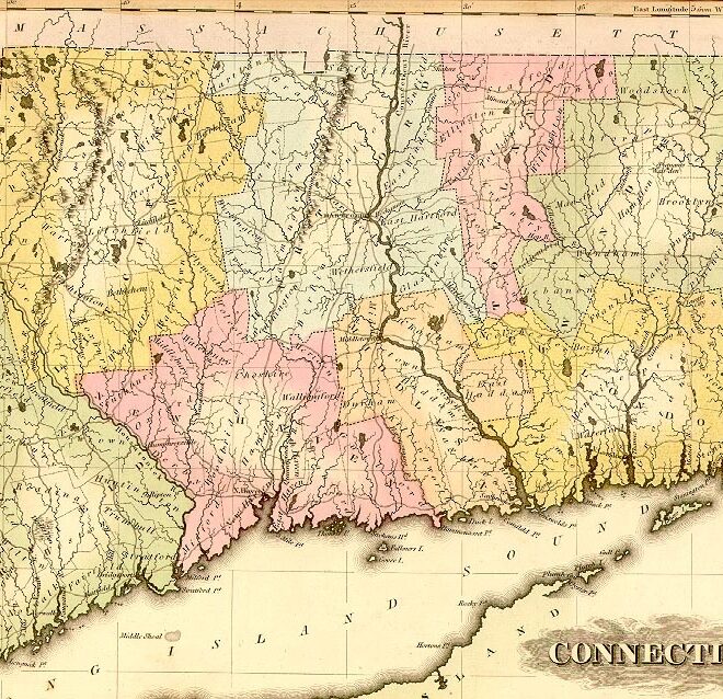 Map Of Colonial Connecticut