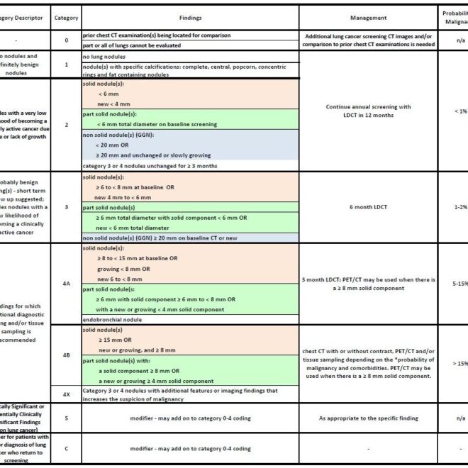What Does Lung Rads Category 4a Mean