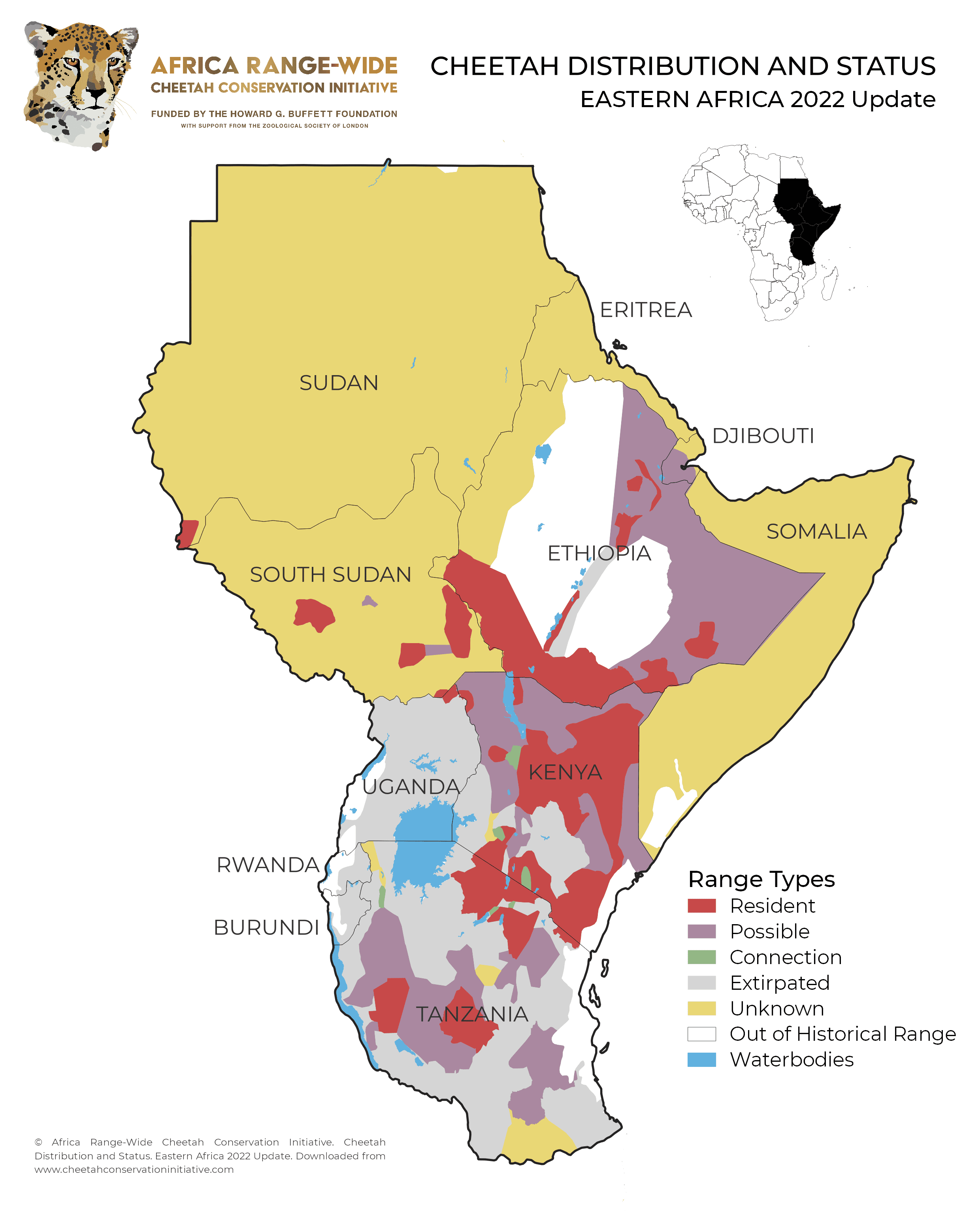 Cheetah Maps - Cheetah Conservation Initiative Eastern Africa