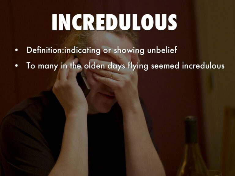 What Does Incredulous Mean In The Outsiders