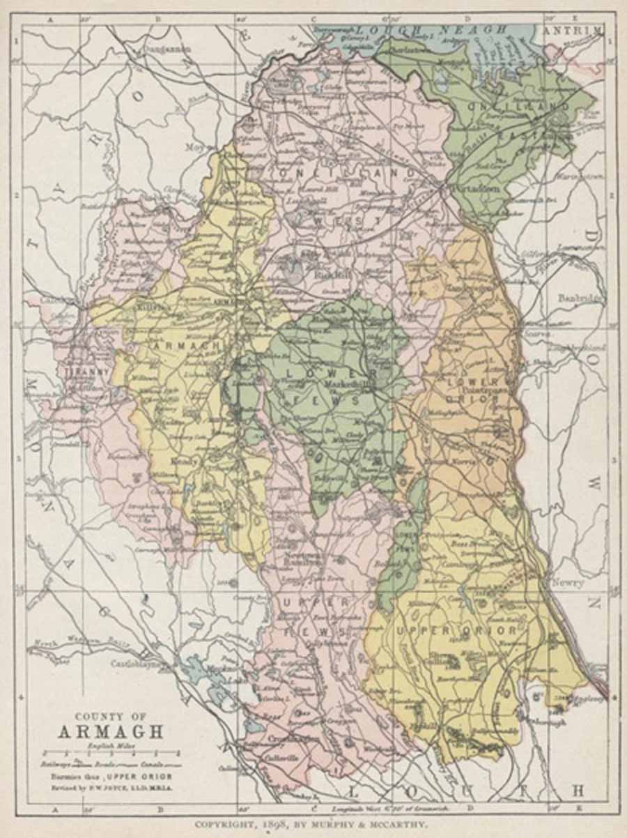 Map of County Armagh - Library Ireland