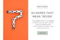 What Does The Name Seven Mean