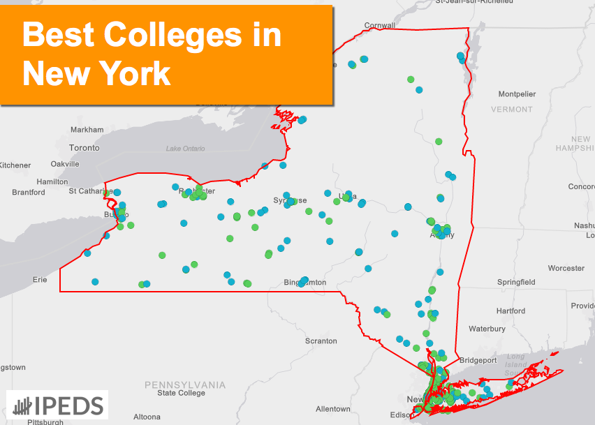 Colleges In New York State Map
