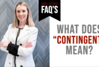 What Does Contingent Mean For A Job