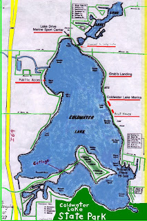 Coldwater Lake Michigan Map