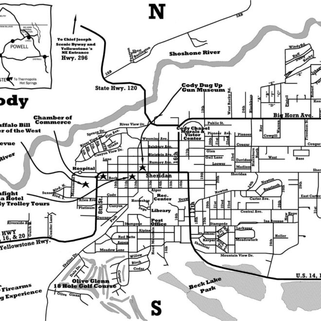 Map Of Cody