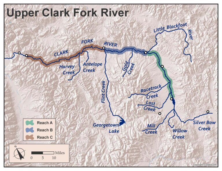 Map Of Clark Fork River