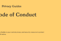 What Does Privacy And Code Of Conduct Mean