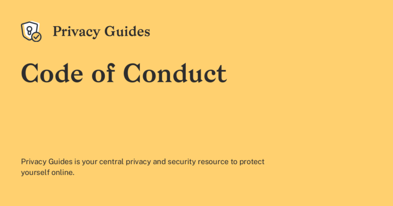 What Does Privacy And Code Of Conduct Mean