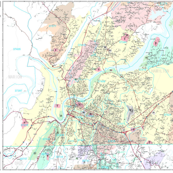 Map Of Chattanooga Tn City Limits