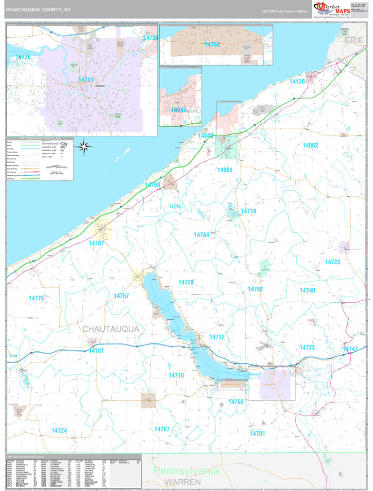 Map Of Chautauqua Ny