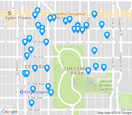 Cheesman Park Denver Apartments for Rent and Rentals - Walk Score
