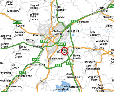 Chelmsford Map
