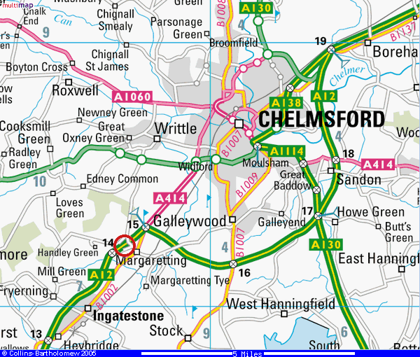 Chelmsford Map - United Kingdom
