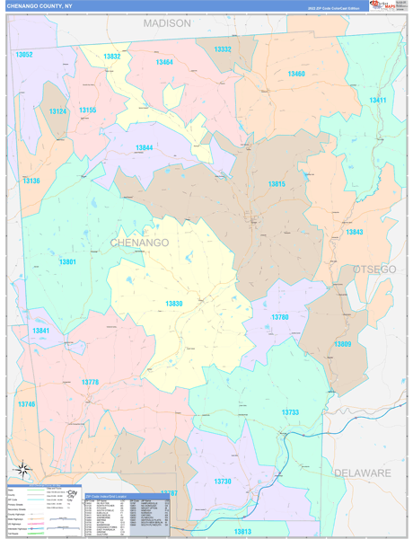 Maps of Chenango County, New York by marketmaps.com