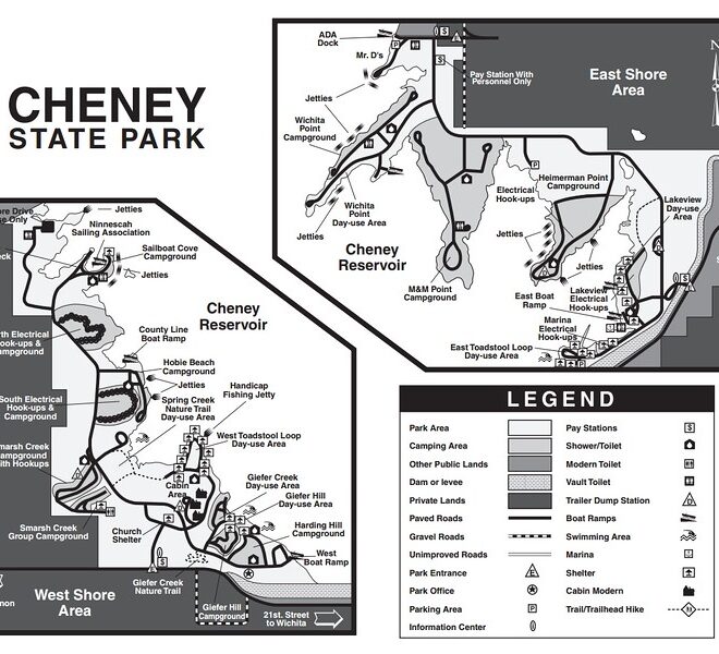 Map Of Cheney Lake