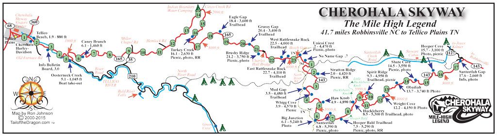 Cherohala Skyway Trail Map
