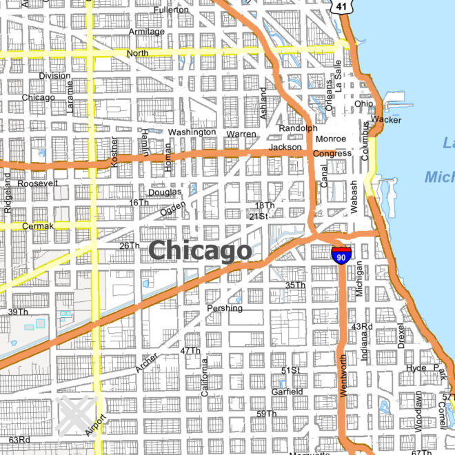 Map Of Chicago And Michigan