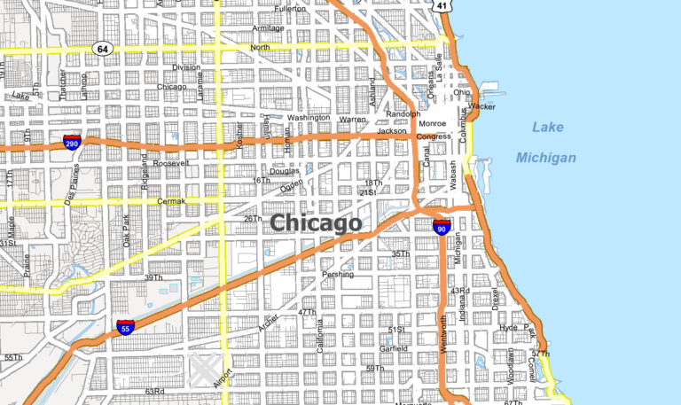 Map Of Chicago And Michigan