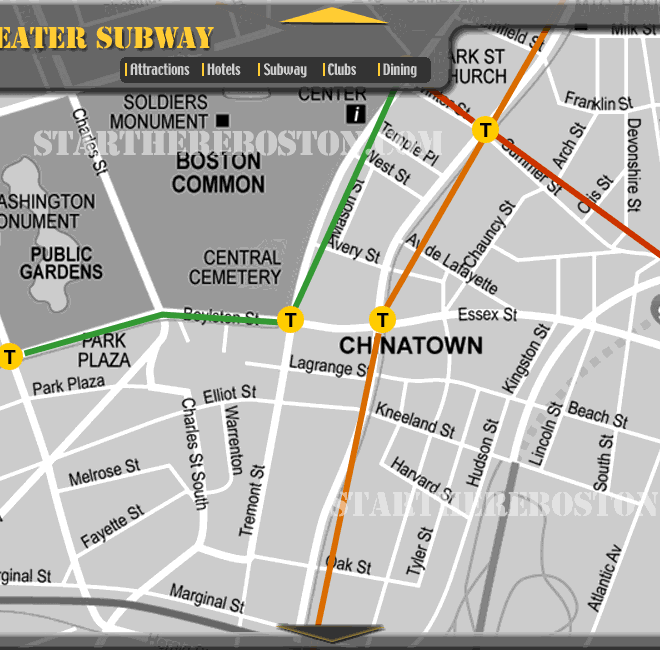 Map Of Chinatown Boston