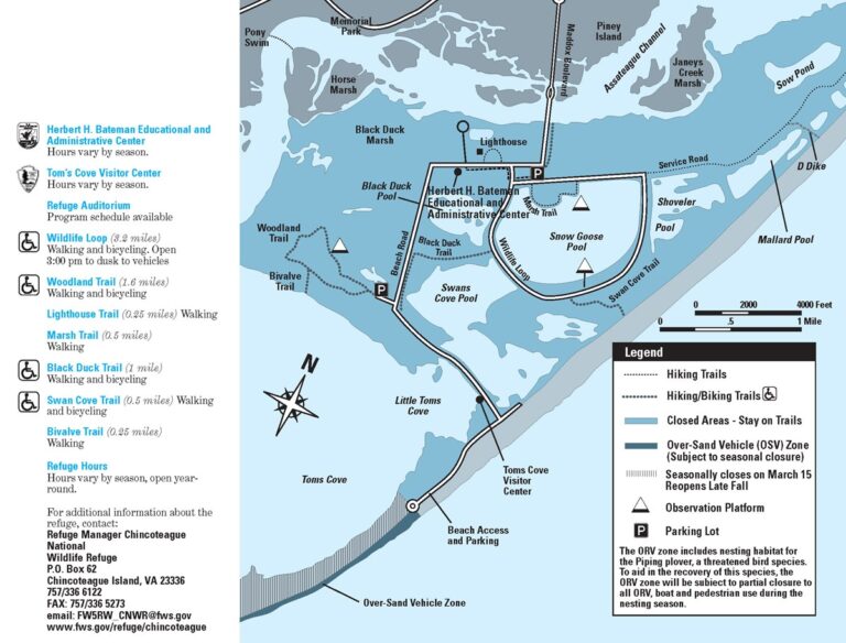 Map Of Chincoteague And Assateague