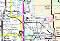 Map Of Chisago County Minnesota