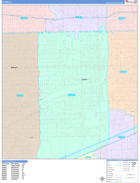 Maps of Cicero Illinois